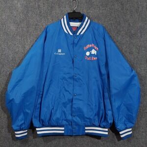 ASW Jackets Paulsboro Pool League Varsity Jacket Mens 3XL Blue‎ Nylon USA